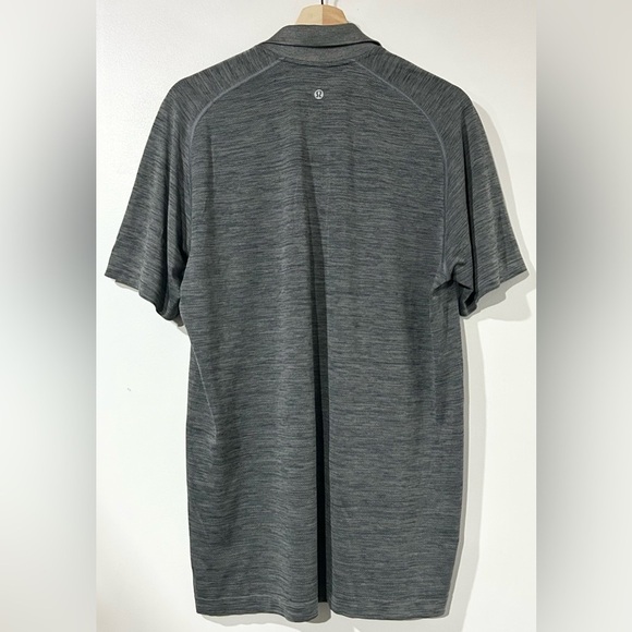 Lululemon Metal Vent Tech Polo Heathered Black / Grey L - Picture 2 of 3